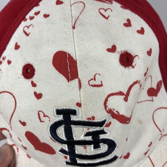 ST. LOUIS CARDINALS Fan Favorite Youth Kids Hat Valentine's Day Hearts MLB Cap - Picture 8 of 16